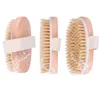 Cleaning Brushes Bath Brush Dry Skin Body Soft Natural Bristle SPA The Wooden Shower Without Handle FY5034 T0525A12