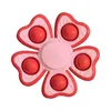 Flowers Shape Push Pop Bubble Toys TikTok Squeeze Finger Top Family Fidget Pioneer Decompression Toy Plastic Poppers Board Simple Stress Relief Game G63FE9E