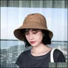 Ball Caps Hats & Hats, Scarves Gloves Fashion Aessories 2021 Summer Fisherman Hat Womens Korean Version Tide Solid Color Basin Sunscreen Sun