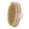 Brosse en bois pour bain et douche, 200 pièces, pour peau sèche, corps et visage, poils naturels doux, brosse de bain-douche, SPA sans poignée, nettoyage