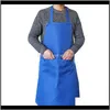 Aprons Textiles Home & Garden Women Men Adjustable Bib Apron Dress Kitchen Restaurant Chef Classic Cooking Drop Delivery 2021 Dqswr