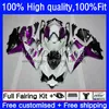 Injection OEM Body For SUZUKI GSXR600 GSXR-750 GSXR-600 600CC 08 09 10 22No.149 GSX-R600 K8 750CC GSXR750 2008-10 GSXR 750 Purple white 600 CC 2008 2009 2010 Fairings Kit