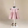 Baby meisjes mouwloze jurken katoenen kleding zomermerk jurken kinderen meisjes casual jurken kinderen 2-7t Q0716