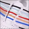 Części do butów Akcesoria Buty 1 Pair Moda Magnetyczne Shoelaces Elastyczne Nie Krawat Koronki Dzieci ADT Unisex Płaskie Sneakers Shoelace Szybki Lazy Strin