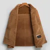 Men's Leather & Faux Genuine Jacket Winter Natural Fur Sheepskin Coat For Men Vintage Wool Coats Real Jackets Xxxl KJ834