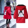 Spring and Autumn Coat Girl In The Section on Both Sides Wearing Windbreaker Jacket Children's Clothes HPY013 211204