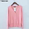 cardigans sweater women autumn spring candy color cotton long sleeve casual knitted cardigan pull femme hiver 210519