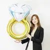 Liebhaber Hochzeit Dekoration Party Supplies Ehe Ballon aufblasbare Valentine Diamant Ballon Braut Ring Verlobungsfolie