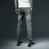 Nya män S Skinny White Jeans Fashion Casual Elastic Cotton Slim Denim Pants Man Brand Clothing Black Grey Khaki 210330