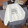 DIY Print Design Женщины Hoodie пользовательские толстовки для мужчин HIP Hop Streetwear Unisex Fullshirts сплошной цвет капюшона 210909
