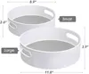 Plastic Lazy Rotating Storage Container - Non-Slip 9" & 12" Rotating Organizer tray for Kitchen Pantry, Cabinet, Bathroom 211110