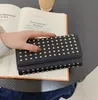 Fabrik Großhandel Frauen Handtasche Rivet Punk Brieftasche Straße Trend Falten Multifunktionale Muschelschale Große Kapazität Leder Brieftaschen Retro Nieten Kupplungsbeutel