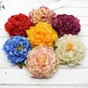 Decoratieve bloemen kransen 15 cm kunstmatige zijden pioenjaren Kerstjaar accessoires voor huis bruiloft Stamen diy hoed geschenkdoos decoratie