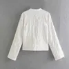 Vintage Femmes Coton Doux Broderie Chemises Blanches Mode D'été Dames Élégant Chemise Lâche Chic Filles Tops Doux 210527