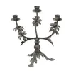 Portacandele 3 teste Portacandele vintage Nordic Goth Supporti metallici unici Ferro creativo Nero Kerzen Deko Decorazione della tavola OB50ZT