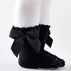 Socks 2012 Fashion Classic Children's Girl Ribbon Big Bow Bow Multicolor Cotton Baby Princess Skirt Dress usando meia-partida