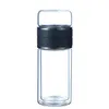 300ml Glass Tea Water Bottles Heat Resistant Double Walled Glass Cup with Tea with Strainer by sea T2I52822
