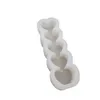 Craft Gereedschap Liefde Hartvorm Siliconen Kaars Mallen voor Handgemaakte Artwork Crafts Soap Candy Pudding Jelly Chocolate Xbjk2202