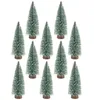 Árvore de Natal Home Tabela Decoração Pequena Pinho 25 cm Alto Mini PVC árvores sem luz