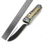 9 Models Sca Gold Abalone Handle Straight Fixed Blade Knife Dual Action Fishing EDC Pocket Tactical Knifes Survival Tool knives