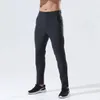 Rits Designer Fly lange broek heren hardlopen yoga outdoor gym zakken broek slank hoog elastisch sport fitness joggingbroek broek jog9884389