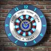 Proof That Tony Stark Has A Heart Arc Reactor Wall Clock Superhero Modern Hanging Wall Watch Movie Timepiece Home Decor Wall Art X0726