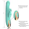 3 in 1 Zachte G-spot Anale Rabbit Vibrator Touch Feeling Vrouwelijke Auto Thrusting Machine voor Volwassen Vrouwen Pleasure Toys Automatische Massage Swingende Vibratie