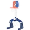 USA Stock Toddler Slide and Swing Set 6 en 1, Kids Playground Climber Playset con portería de fútbol, 2 aros de baloncesto, Ring-Toss Game a42