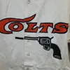 Costura personalizada rara camisa de beisebol Gator COLTS vintage anos 80 90 masculino feminino juvenil infantil XS-6XL