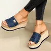 Slippers Platform Summer Casual Ladies Wedges High Heel Slides Street Beach Shoes Fashion Thick Bottom