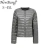 Bang Brand Women's Down Jacket Ultra Light Women Collar-Less Coat Feather Lightweight Portable Thin Slim S 210913