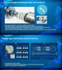 Ice inteligente azul hydra oxigênio jet hydro água demerbrasion máquina analisador de pele RF fracionamento multi-função beleza