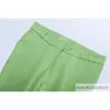 Calças de escritório casual primavera e outono moda cor sólida calças retas slim encaixe de alta qualidade 210527