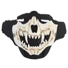 Tactical Skull Mask Outdoor Airsoft Shooting Face Protection Gear Metal Steel Wire Mesh Half Face NO03-020