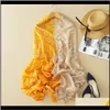 Avvolge Cappelli, Guanti Aessories Moda Estate Donna Sciarpa Per Lady Scialle in viscosa Stampa tropicale Testa Sciarpe da spiaggia Hijab Drop Delivery 2021 N