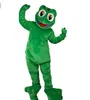 Performance Verde Verde Mascot Traje Halloween Natal Cartoon Personagem Outfits Terno Publicidade Folhetos Roupas Carnaval Unisex Adultos Outfit