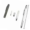 Novo Criativo Multifuncional Metal Ballpoint Caneta Chave De Fenda Ballpen Escritório Escola Touch Screen Tool Caneta Para Homens Gadgets