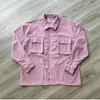 C.E Cavon Coton Carrée Corduroy Zip Shirt CE Veste CE Femmes 1: 1 Qualité Qualité Streetwear Vide Coat Vestes d'hommes