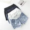 Shorts pour femmes enceintes vêtements d'été taille basse Denim printemps pantalons amples pour femmes vêtements 210625