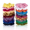 50/20/16 / 12/10/6 adet Moda Kadife / Ipek Scrunchie Elastik Kauçuk Bantlar Halatlar Kadınlar için Ties Sakız Saç Aksesuarları