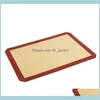 Other Bakeware Kitchen Dining Bar Home Garden Sile Nonstick Cookie Sheet Baking Mat Food Grade Liner For Making Bread And Pastry Drop