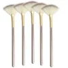 Makeup Brushes 5pcs Fan Facial Soft Brush Cosmetic Applicator Tools For Glycolic Peel Mask Women Girls