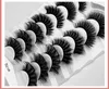 Nyaste 7PAirs 8D Fluffy False Eyelashes Blandade Styles Dramatiska Tjock Ögonfrans Handgjorda DIY Fake Lashes Extension Makeup Tool