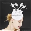 Chapéus Chapéus, Lenços Luvas Moda Aessórios Pedidos Brim Chapéus Senhoras Casamento Fedora Cap Cabelo Pino Mulheres Elegante Fascinator Hat Event Milline