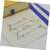 Gold Silver Strings chain necklace bracelet for women party wedding engagement lovers gift jewelry with box