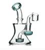 Base per bicchiere Dab Rig Narghilè Bong per acqua in vetro Bicchieri per fumo Bruciatore a nafta Pipa Bong inebriante Accessorio per sigarette con banger da 14 mm