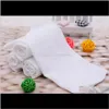 Tekstylia Home Ogród Drop Dostawa 2021 Biały Mały Square 20x20cm Niestandardowy prezent Giveaway Absorbent Ręcznik Ręcznik El Cotton Serwetka Chusteczka