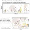 Счастливый детский слон кролик олень стены наклейки детей детская комната декор комнаты искусства питомник из морских мультфильмов животных наклейки домашние обои 210420