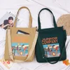 2024 женская парусиновая сумка-шопер с аниме-кошельком на молнии, сумка на плечо для девочек, женская сумка через плечо, дизайнерская брендовая сумка