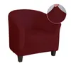 Club Chair Slipcover Stretch Armchair Sofa Cover Furniture Protector Soft Couch Covers with Elastic Bottom for Kids 1PC 220302